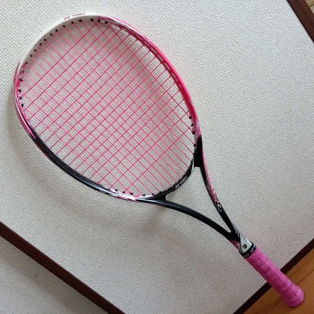 【未使用】YONEX Nitroframe テニスラケット ピンク&収納バッグ
