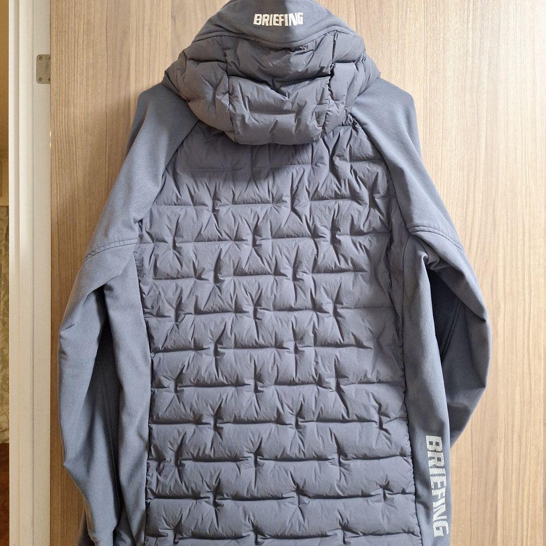 ★【美品】BRIEFING グレー ハイブリットダウンジャケット サイズ：XL