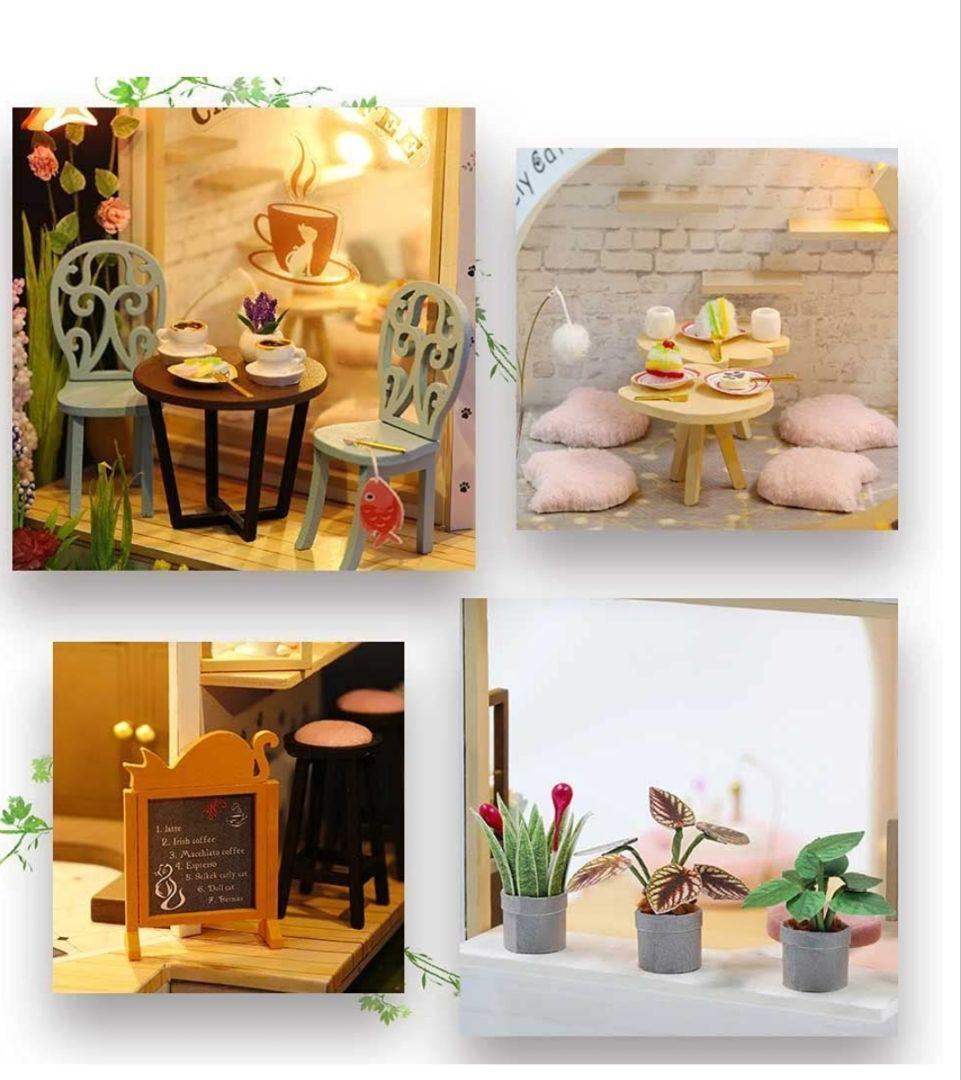 DIY木製ドールハウス 、ミニチュアキット 手作りキット、ドールハウスキット③