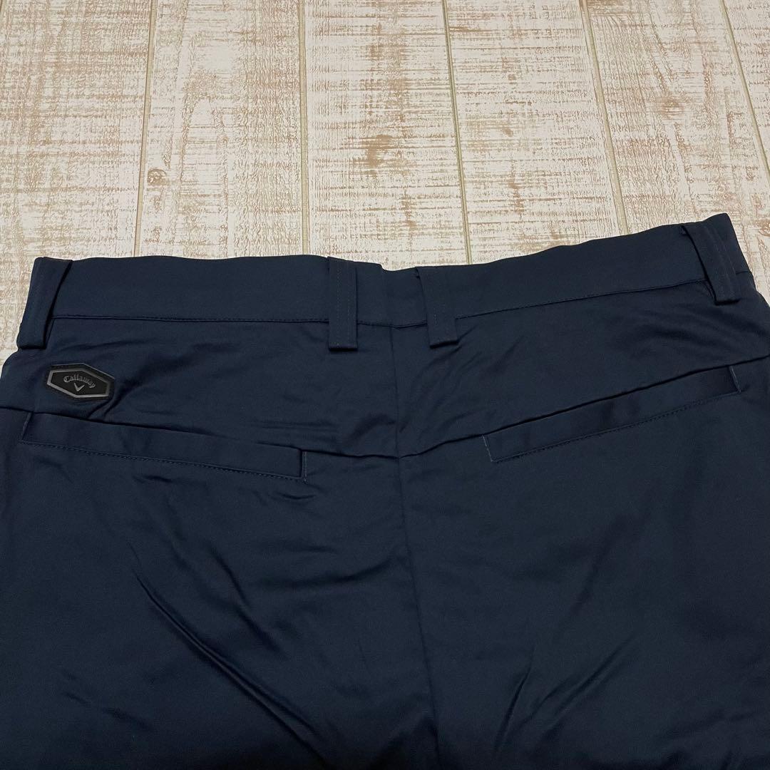 新品 キャロウェイ パンツ ふんわり裏地 極暖 アーチロゴ ネイビー LLサイズ