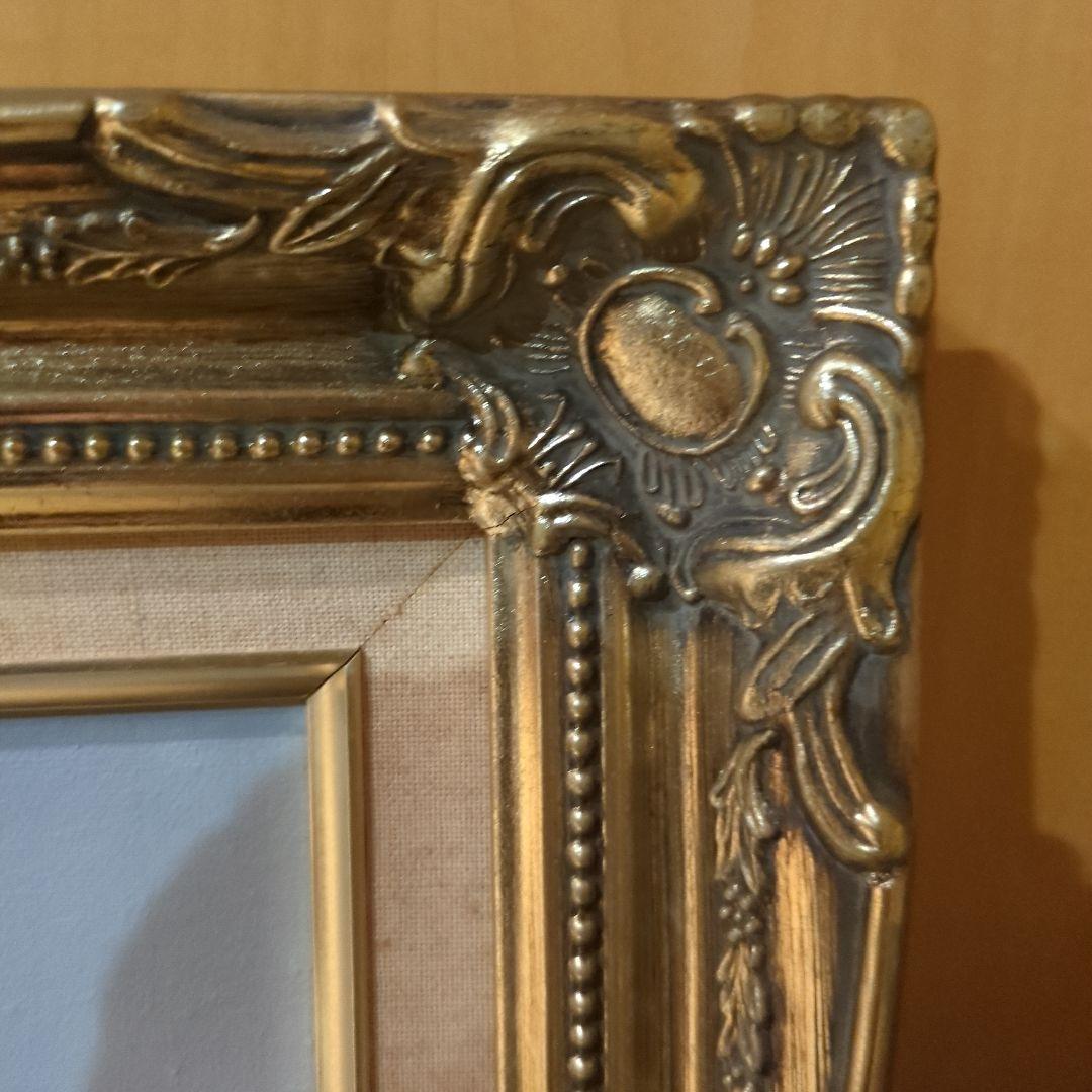 T. Hansen 油彩画 バラの絵