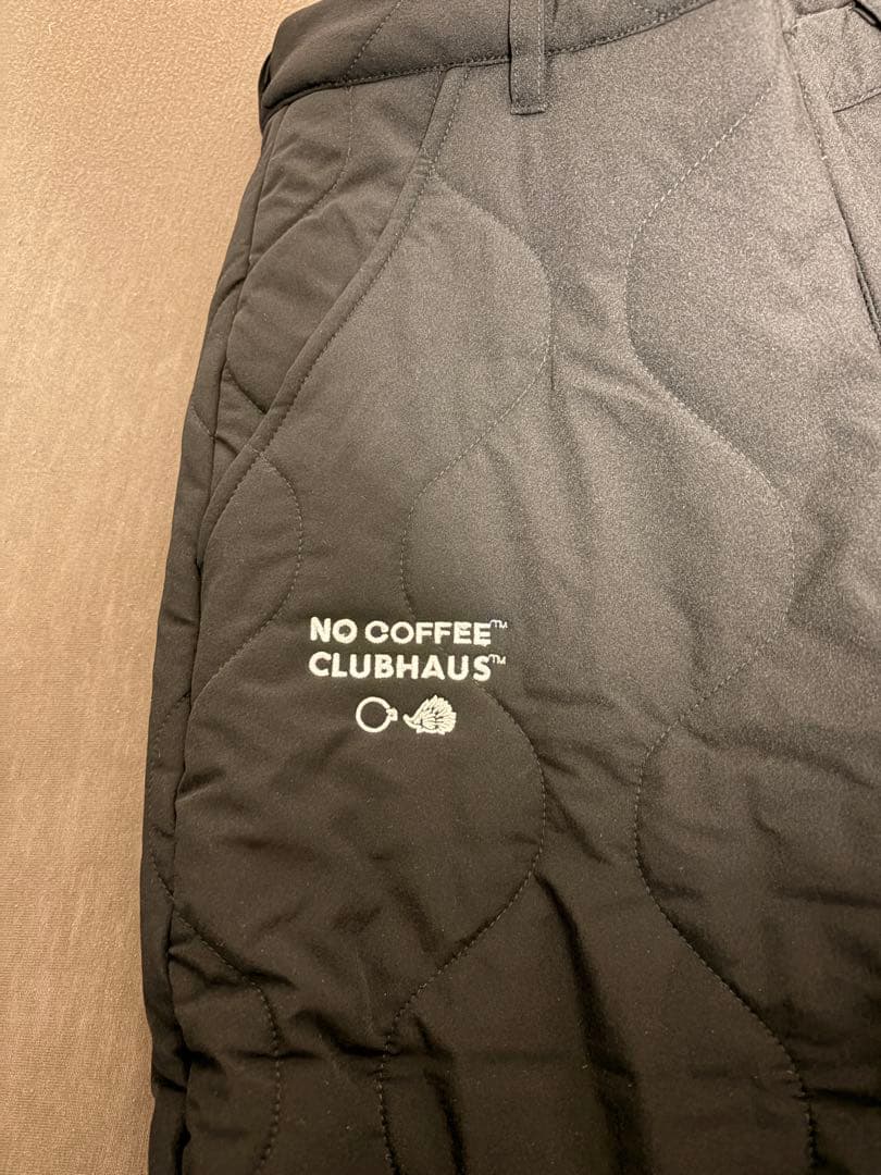 NO COFFEE x CLUBHAUS NO GOLF パンツ　黒　Mサイズ