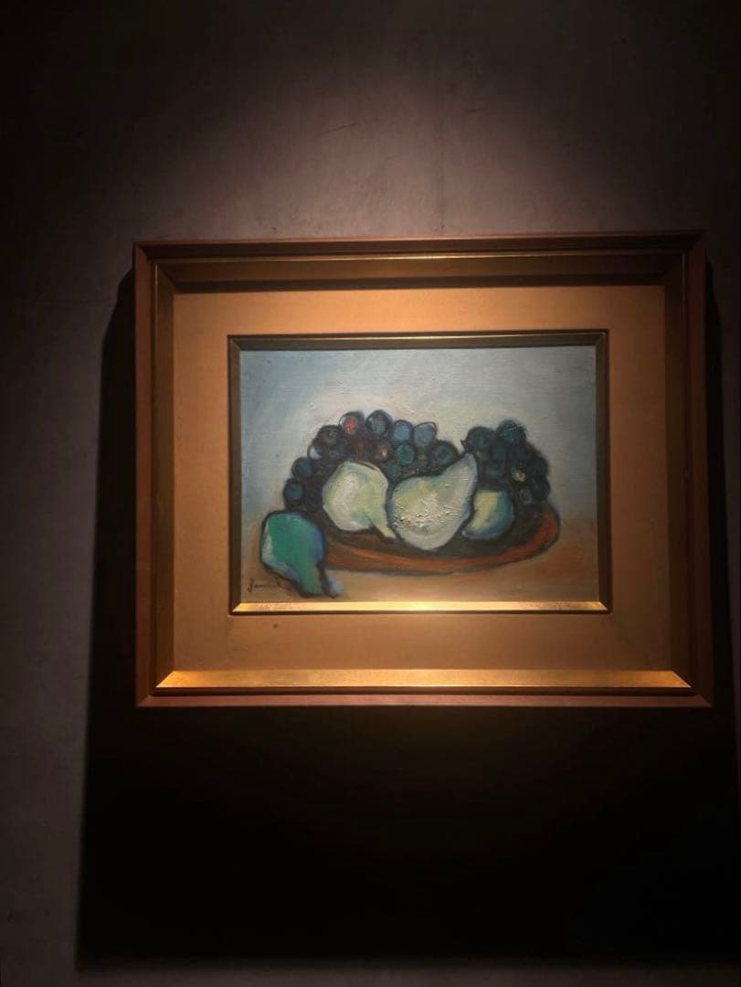 肉筆画　【静物】　山波朋子　油彩画