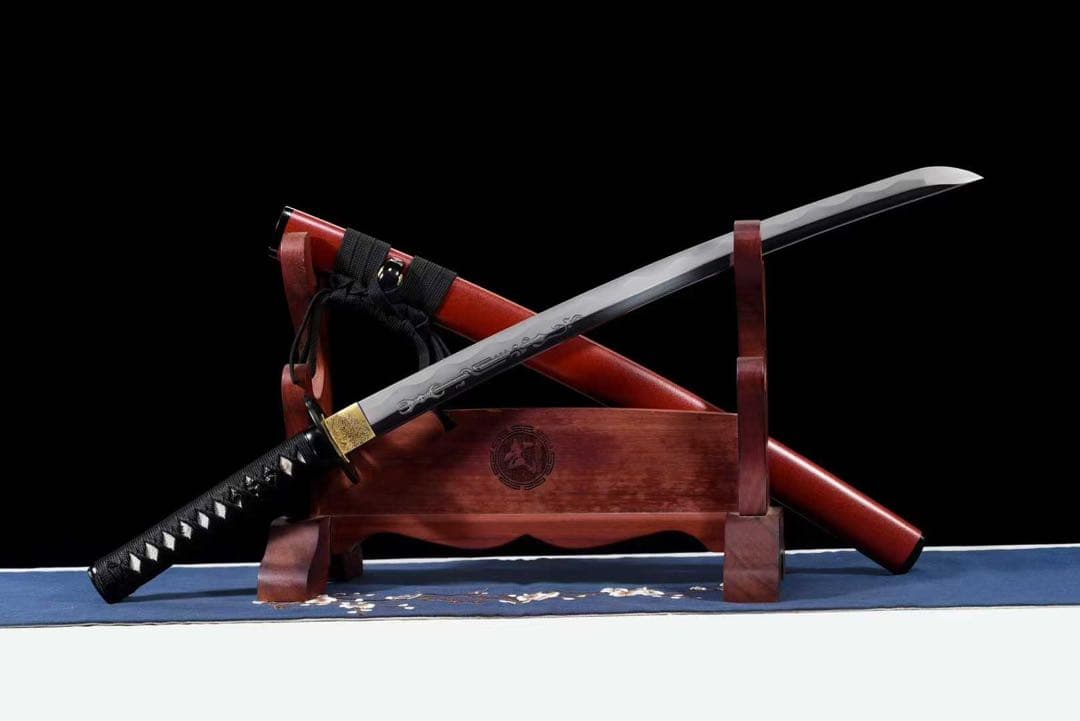 赤 三色研ぎ 高級本格居合刀 美術刀 刀装具 模擬刀 日本刀 模造刀 鑑賞用