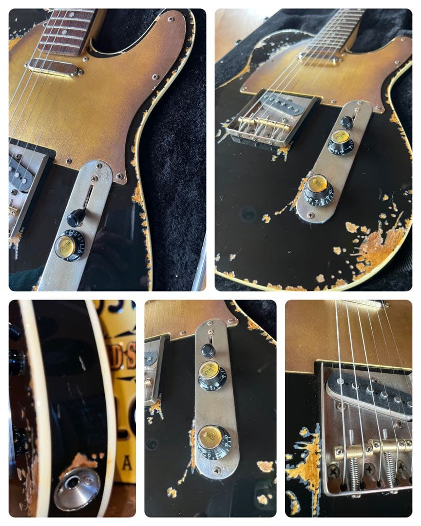 ハードレリックテレキャスタイプ ダブルバインディング アルニコシングルPU