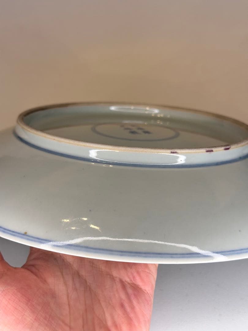 中国 清代 大清雍正年製 海屋添寿図 色絵皿 骨董品 コレクション