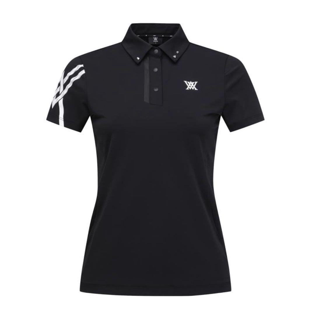 完売品 ⭐️新品タグ付き ⭐️Sサイズ ANEW レディースポロシャツ　ブラック