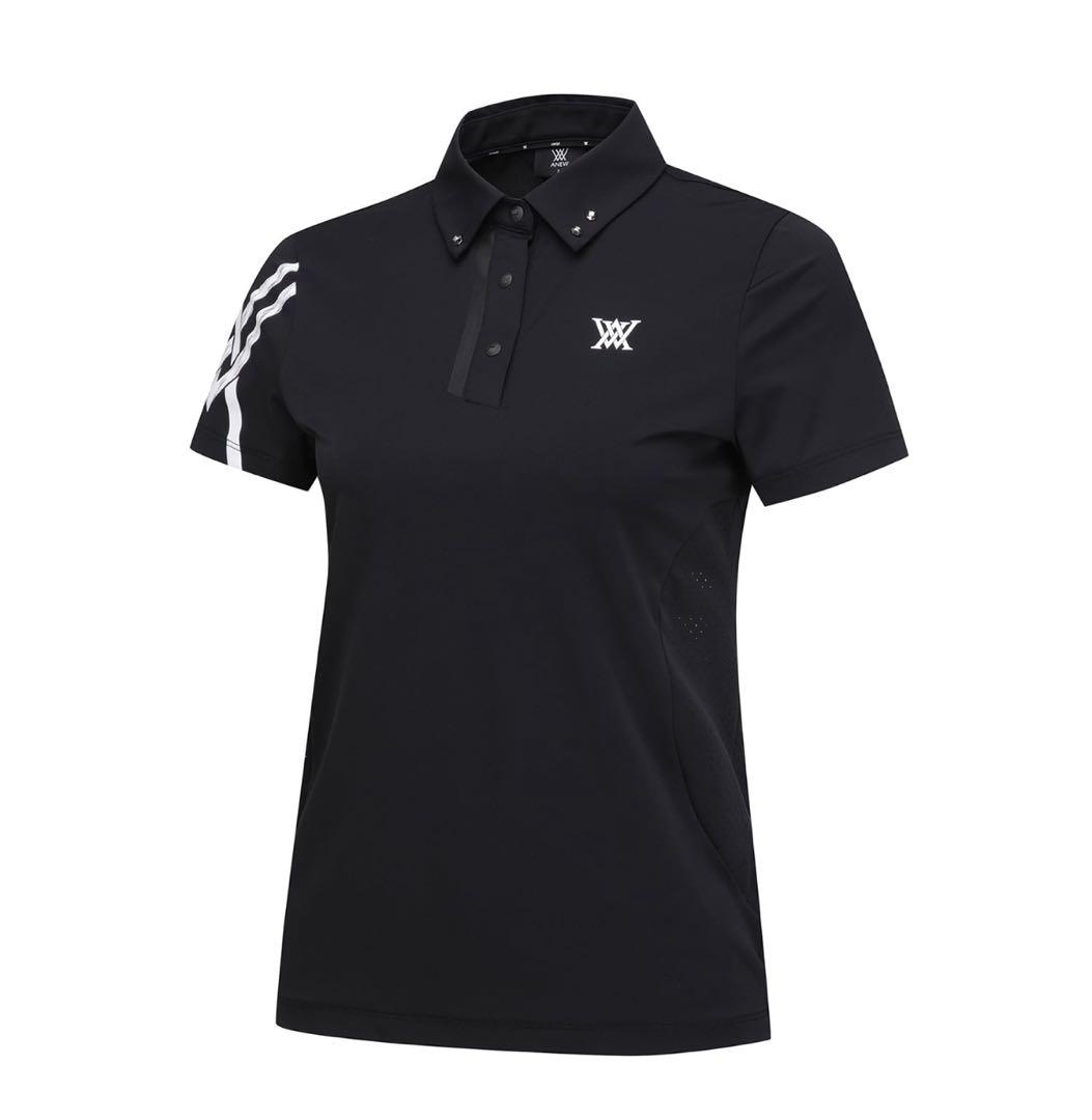 完売品 ⭐️新品タグ付き ⭐️Sサイズ ANEW レディースポロシャツ　ブラック