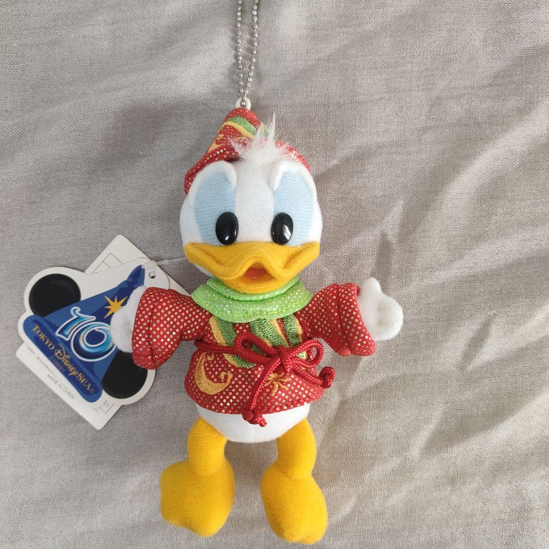 東京ディズニーシー10周年 　ぬいぐるみバッジ7点セットとストラップ