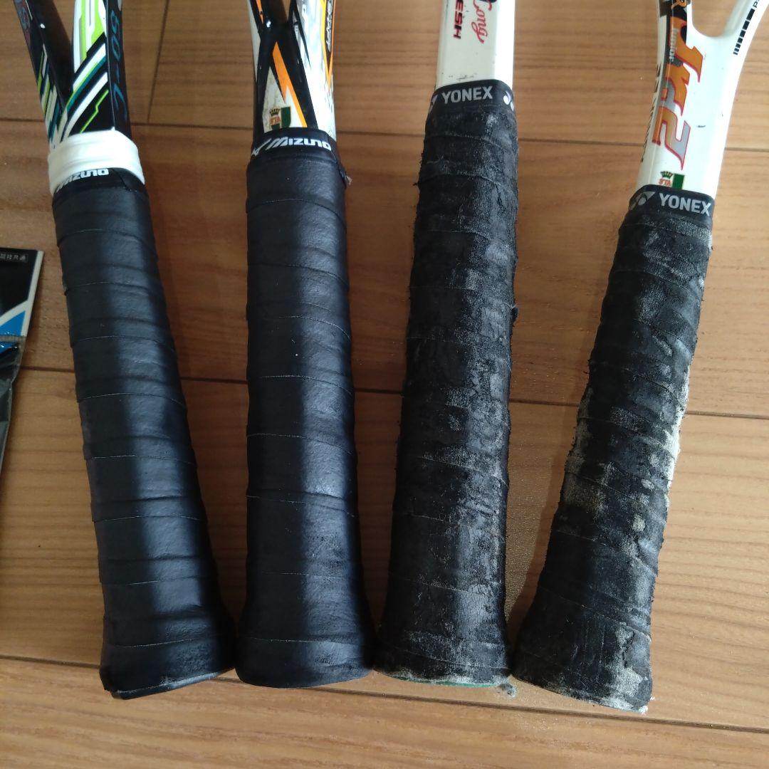 YONEXソフトテニスラケット 4本セット　シューズ　ケース