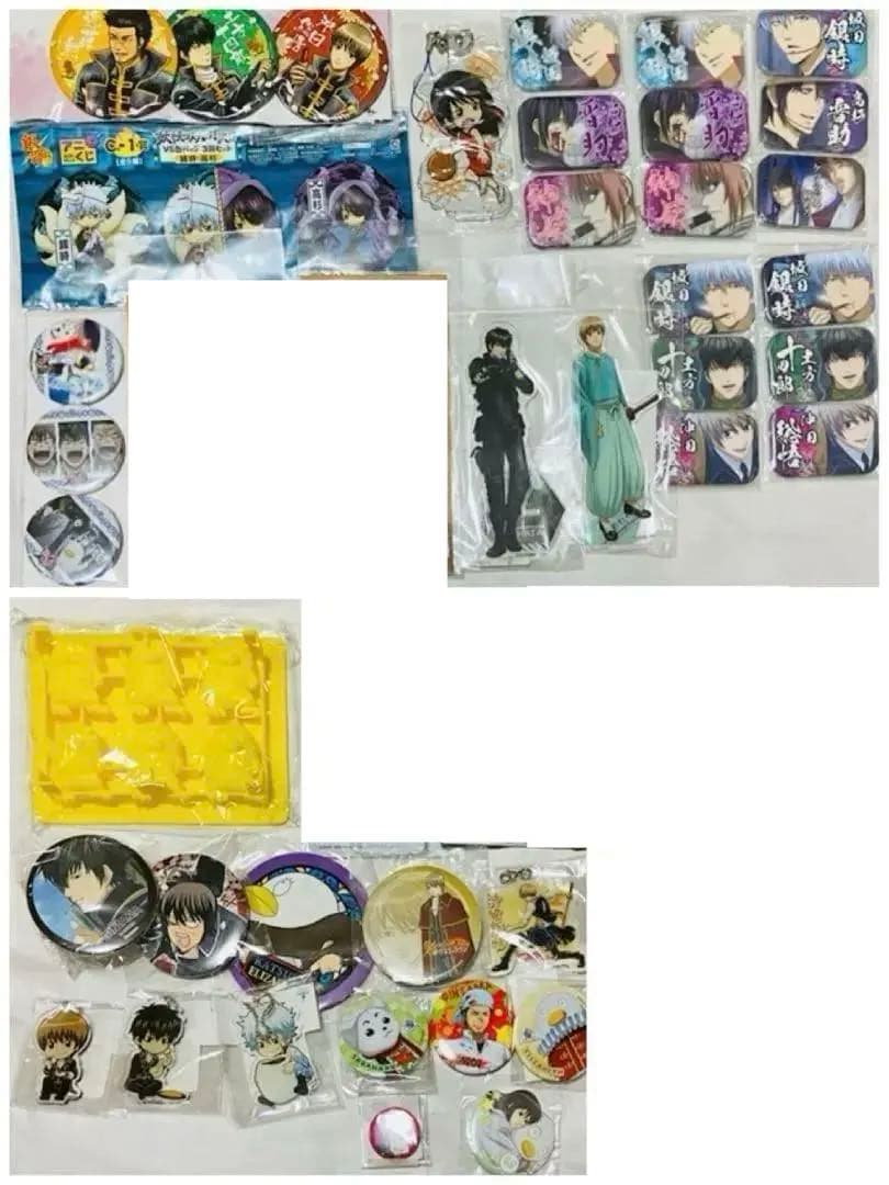 銀魂 一番カフェ 寝顔 ブルルン滞在記京都 缶バッジ サバゲーアクリルスタンド他