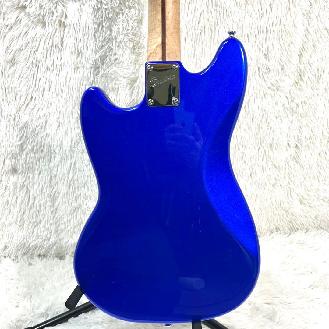 【美品激虎ネック】Squier Fender Mustang メタリックブルー