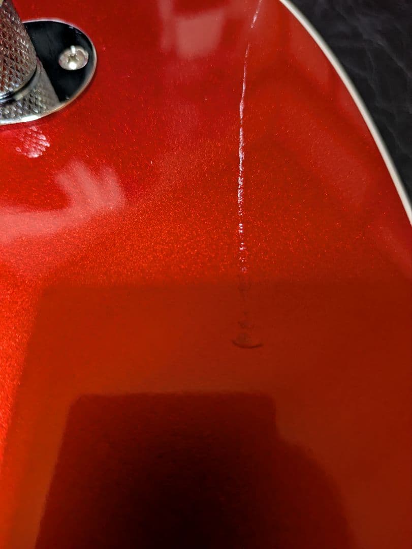 ギター k.nyui custom guitars knte gold back