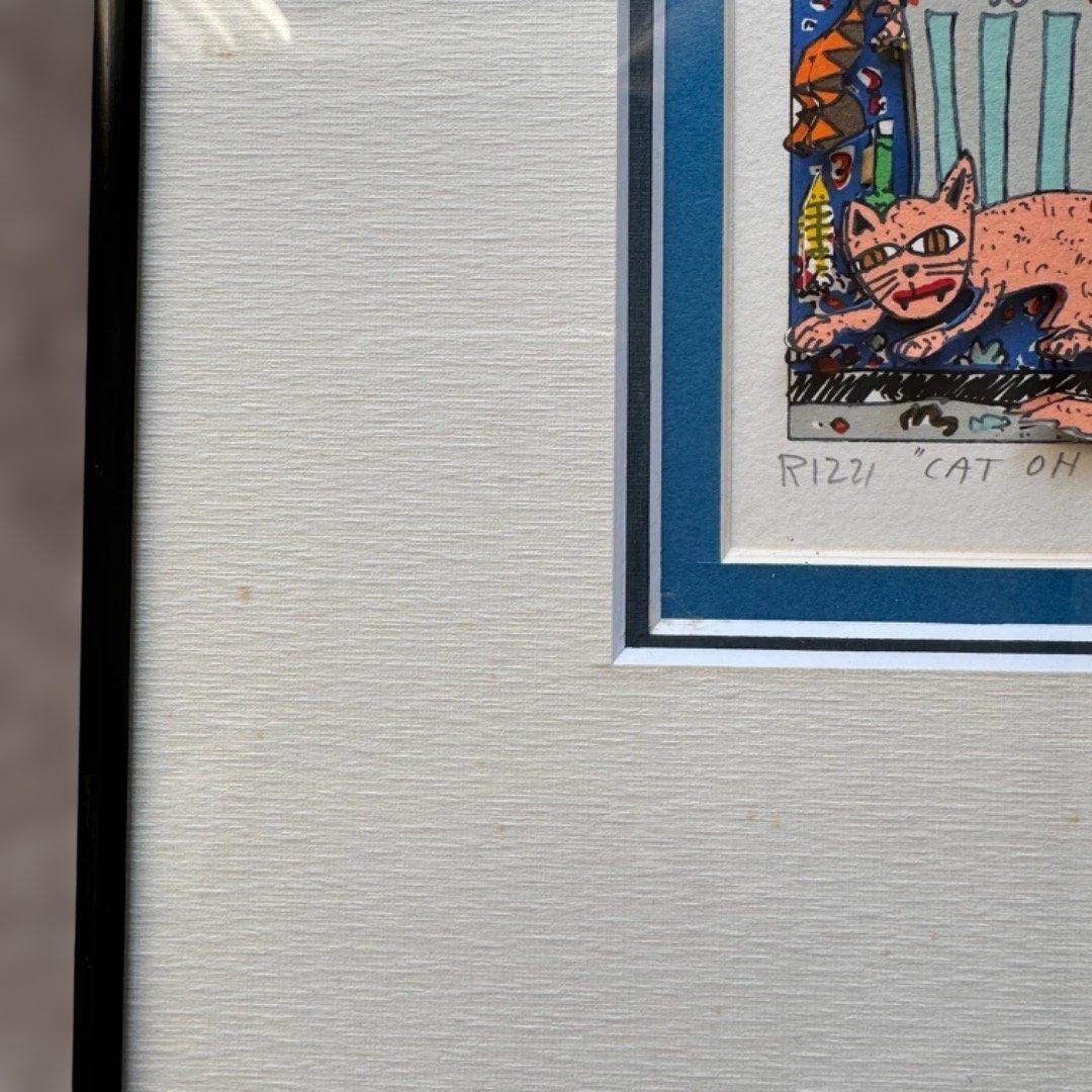 ジェームス・リジィ、3Dシルクスクリーン　CAT OH CAT