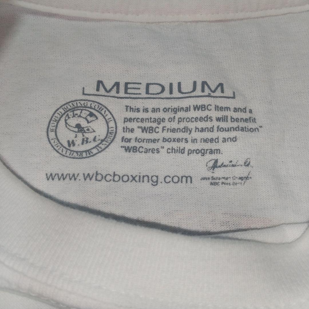ボクシング WBC 世界チャンピオン Tシャツ Mサイズ ホワイト グッズ