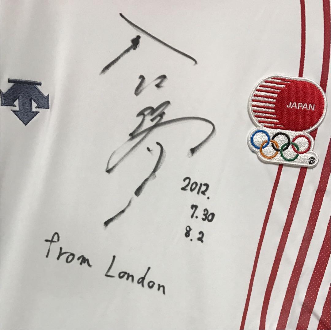 ★(貴重)入江陵介選手 直筆サイン入りTシャツ 【ロンドンオリンピック】