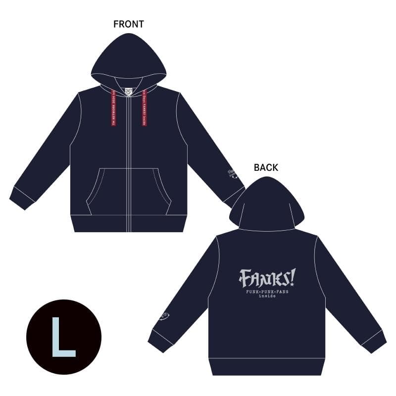 TM NETWORK FANKS inside ジップパーカー Lサイズ