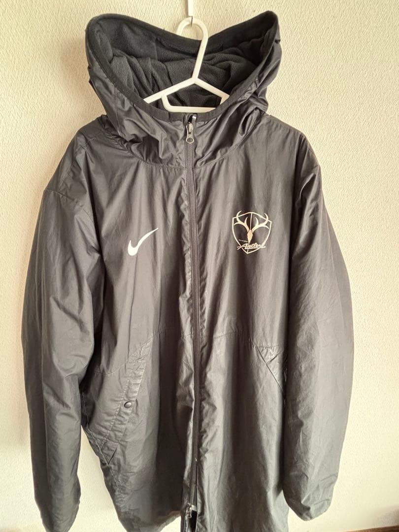 鹿島アントラーズNike ベンチコート フード付き