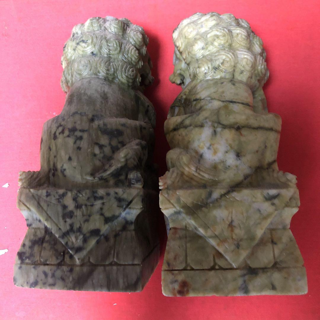 獅子一対置物（石像）