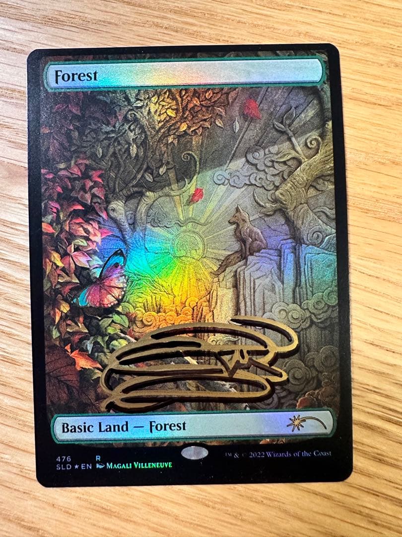 MTG SLD 森 476 Magali先生サインド