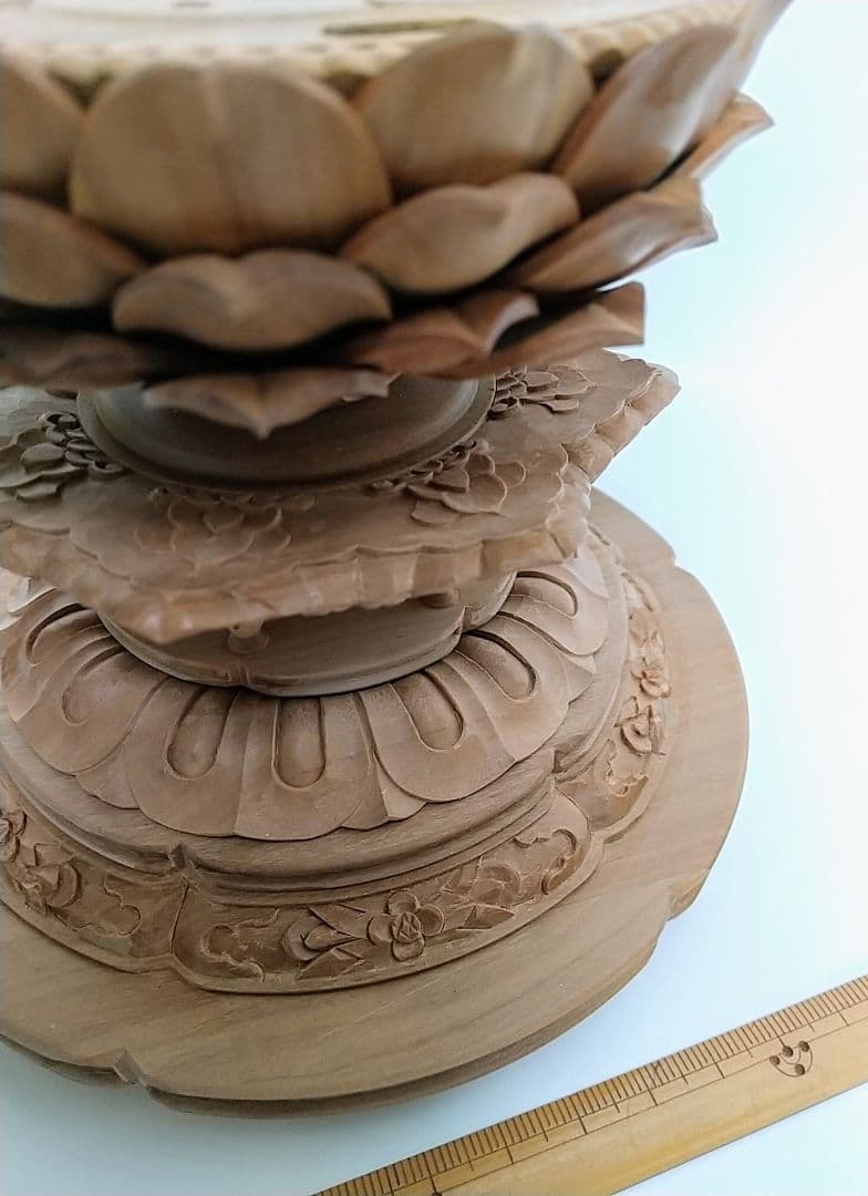 円台座のみ 坐像用#489 ◆白檀 木彫 仏像付属品