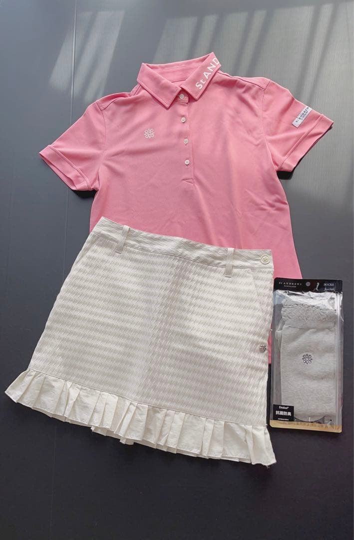 セントアンドリュース　③点セット　ポロシャツ　スカート　ニーハイ