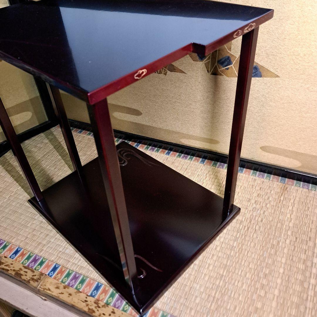 ◆山雲棚 裏千家 鵬雲斎好み 木製溜塗り