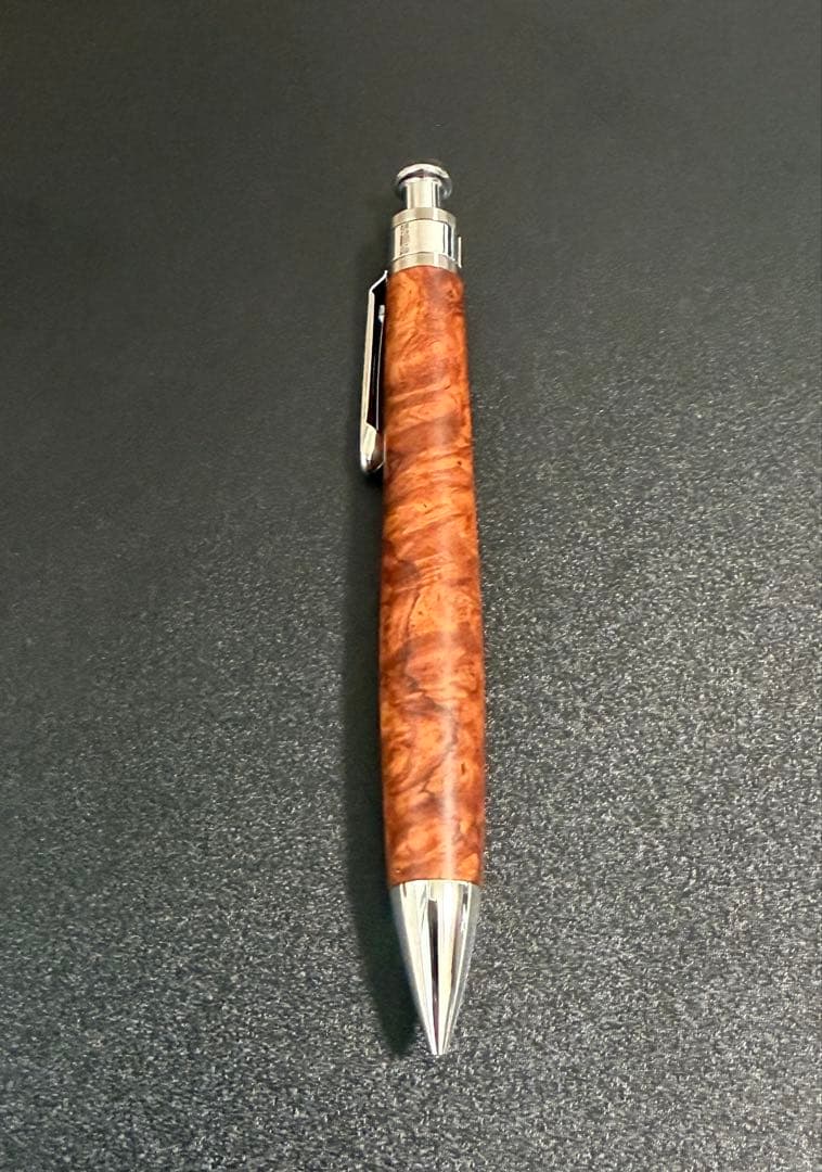 【新品未使用】工房楔 シャーペン0.5mmペンシルコルタ楔 花梨こぶ杢 木軸ペン