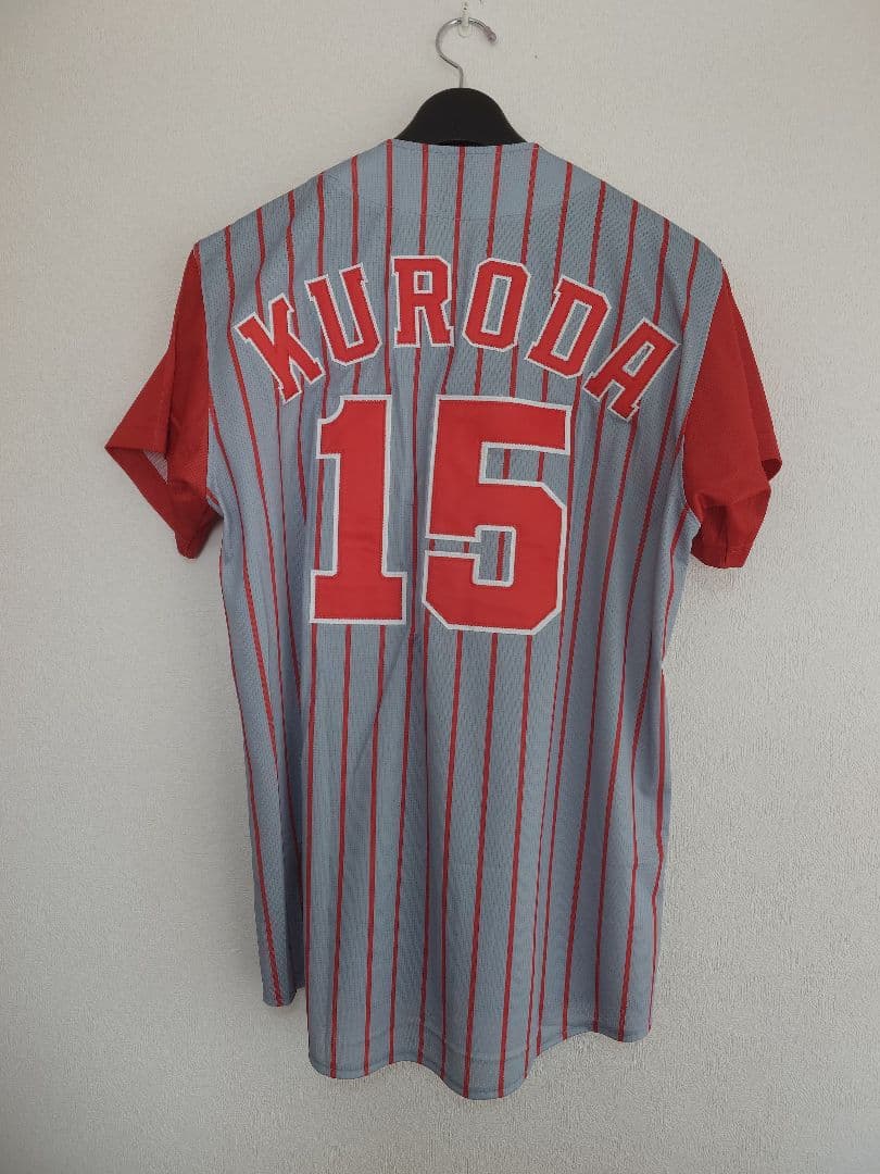 広島カープ 黒田博樹 ビジター ユニフォーム M MIZUNO グレー 灰色