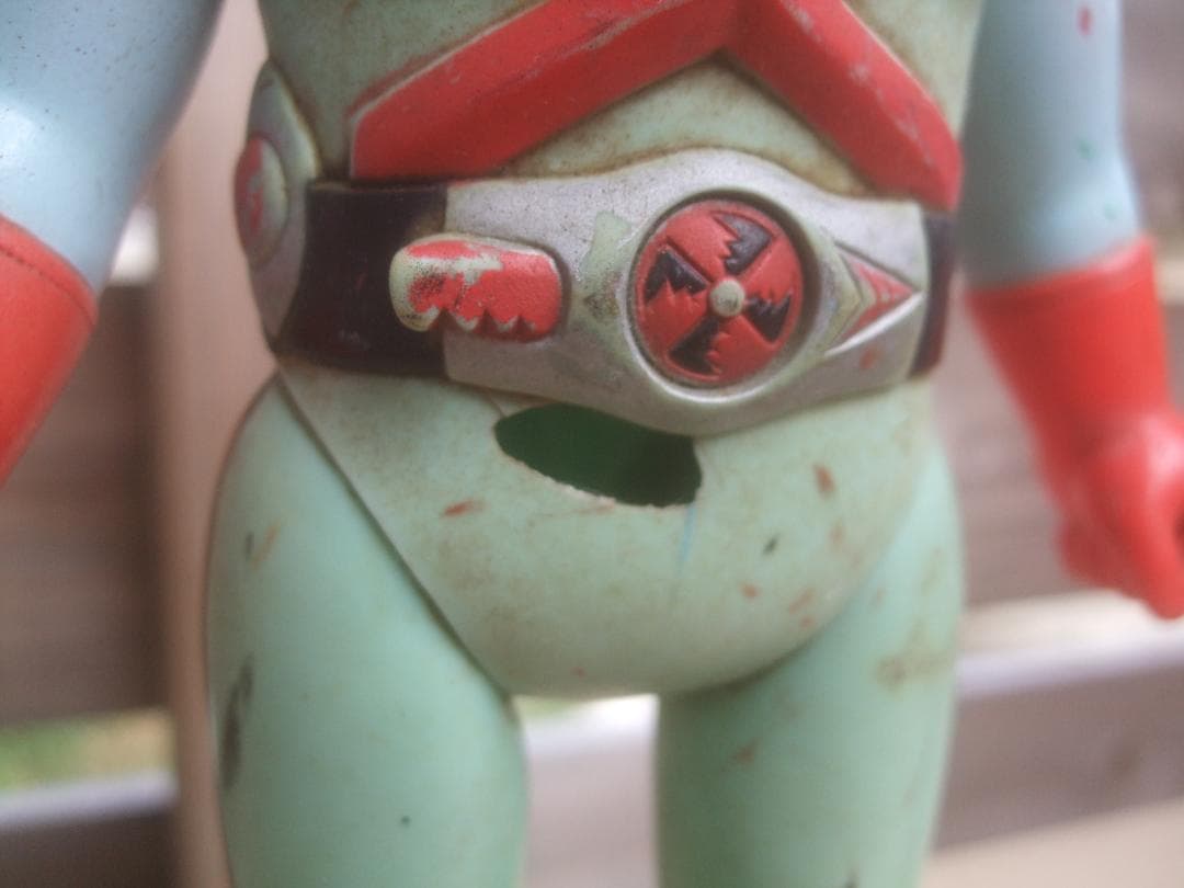 当時物★ポピー 仮面ライダーX ソフビ ・マスク欠品・割れあり