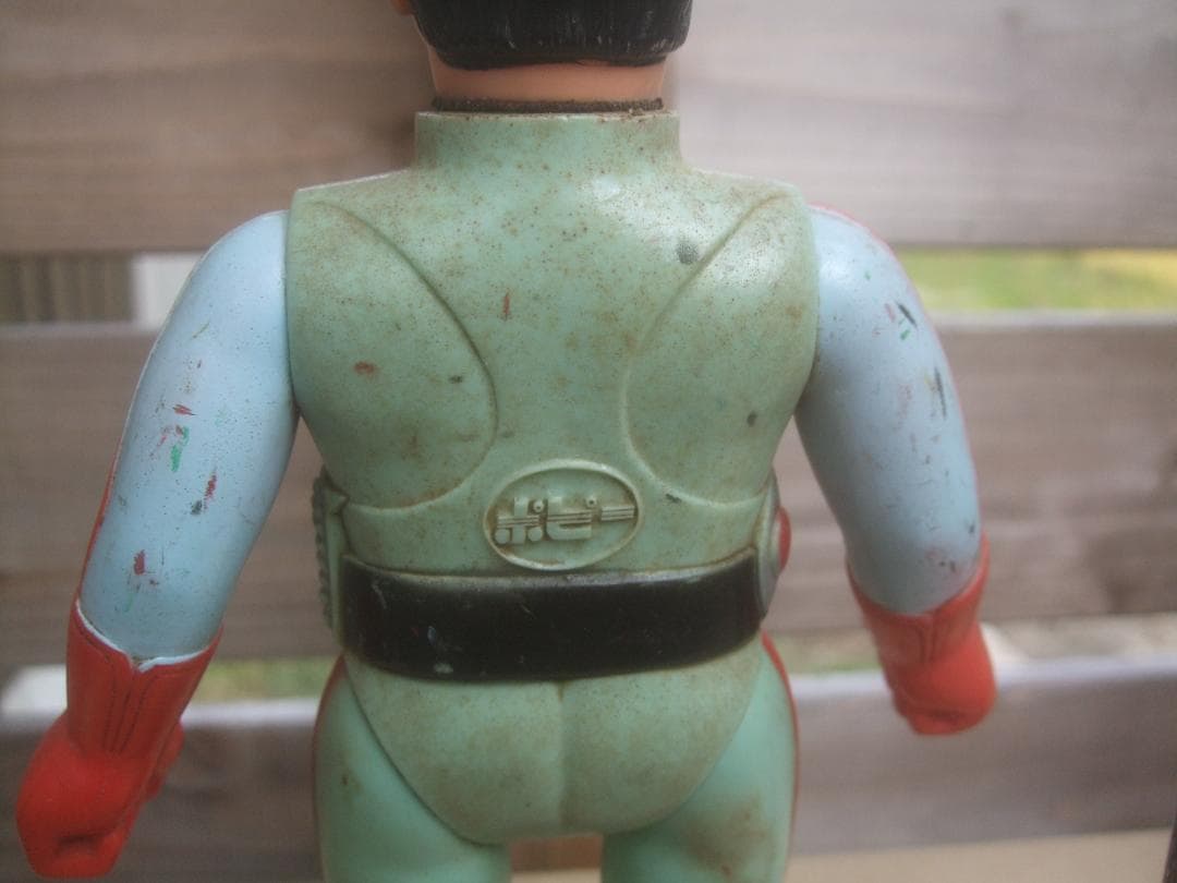 当時物★ポピー 仮面ライダーX ソフビ ・マスク欠品・割れあり