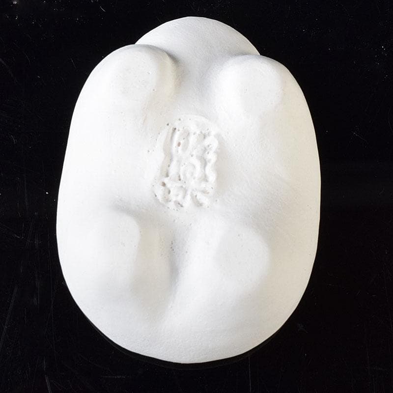 茶道具　佐々木昭楽造　色絵　白馬香合　共布共箱　V　8229