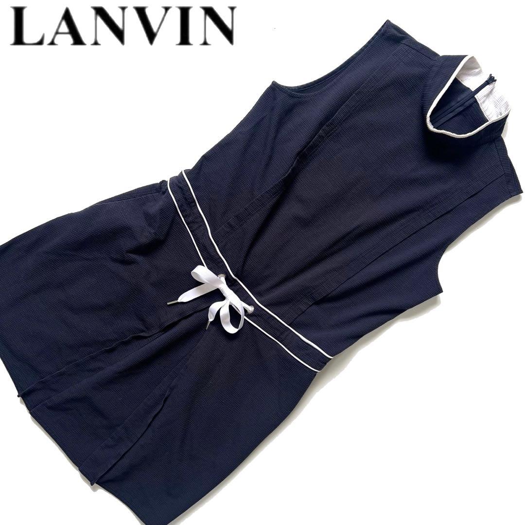 LANVINSPORT ランバンスポール　ノースリーブ　ワンピース　モックネック