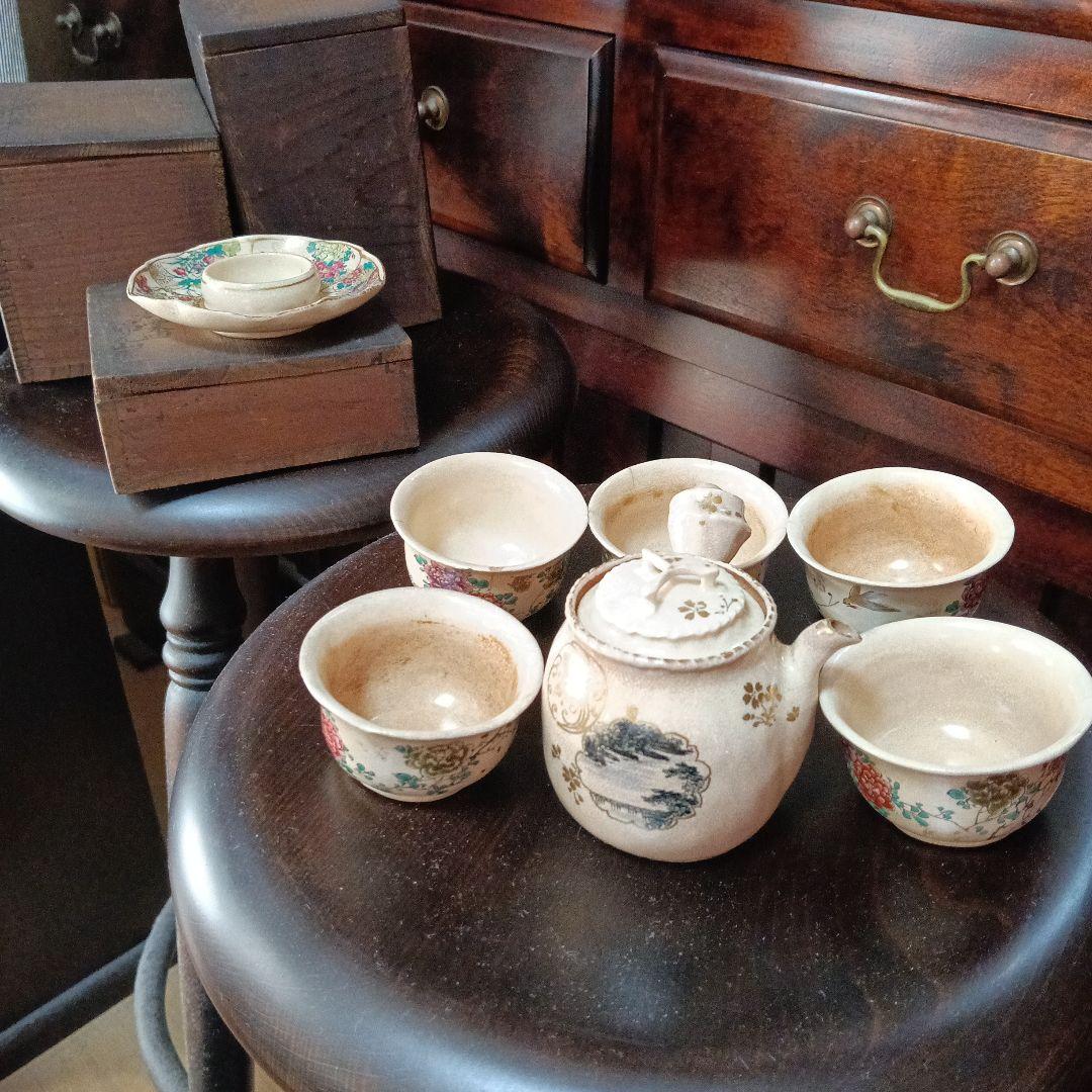 京都 粟田 錦光山 茶器セット 箱付き