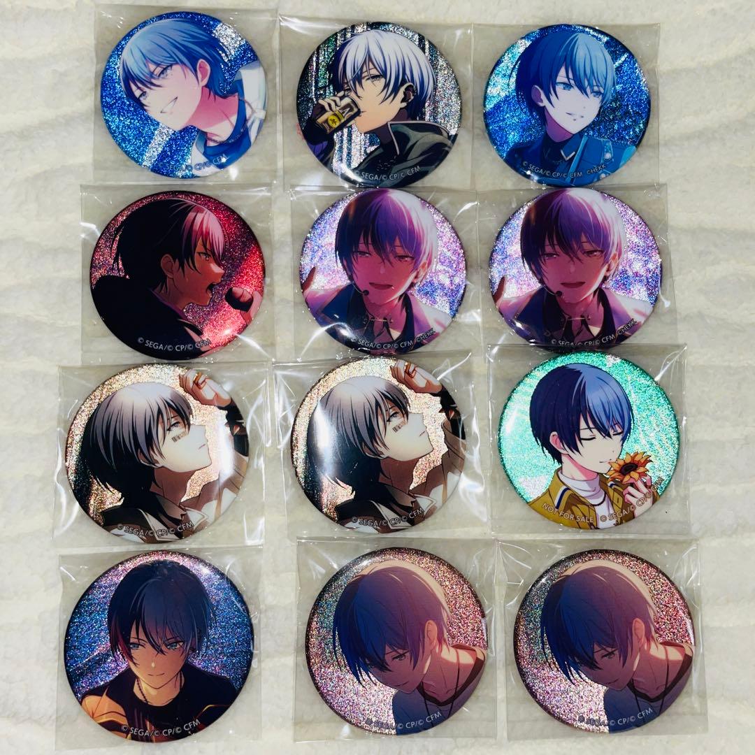 プロセカ 青柳冬弥 グリッター缶バッジ