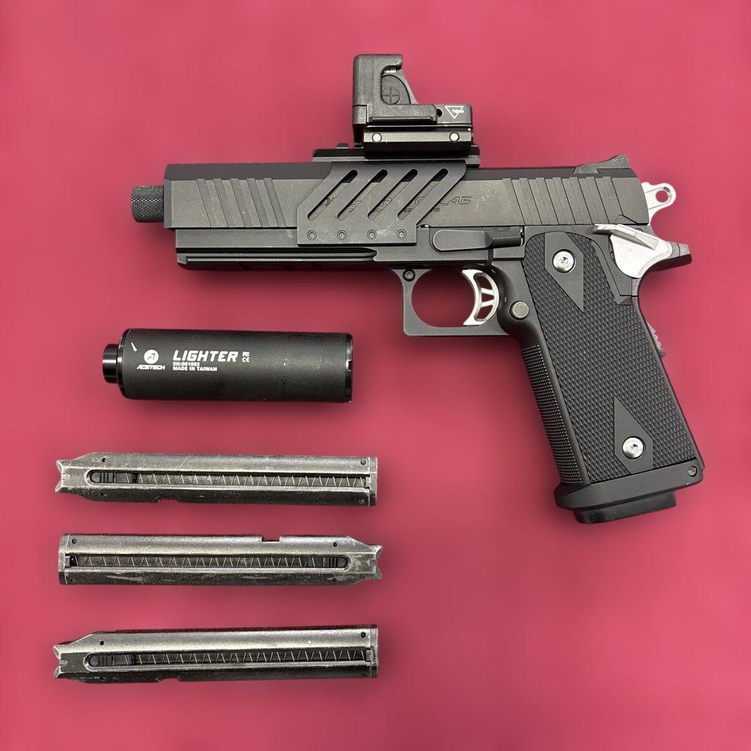 【ニッ水バッテリー・ドットサイト・純正マガジン３本付】東京マルイ ハイキャパe