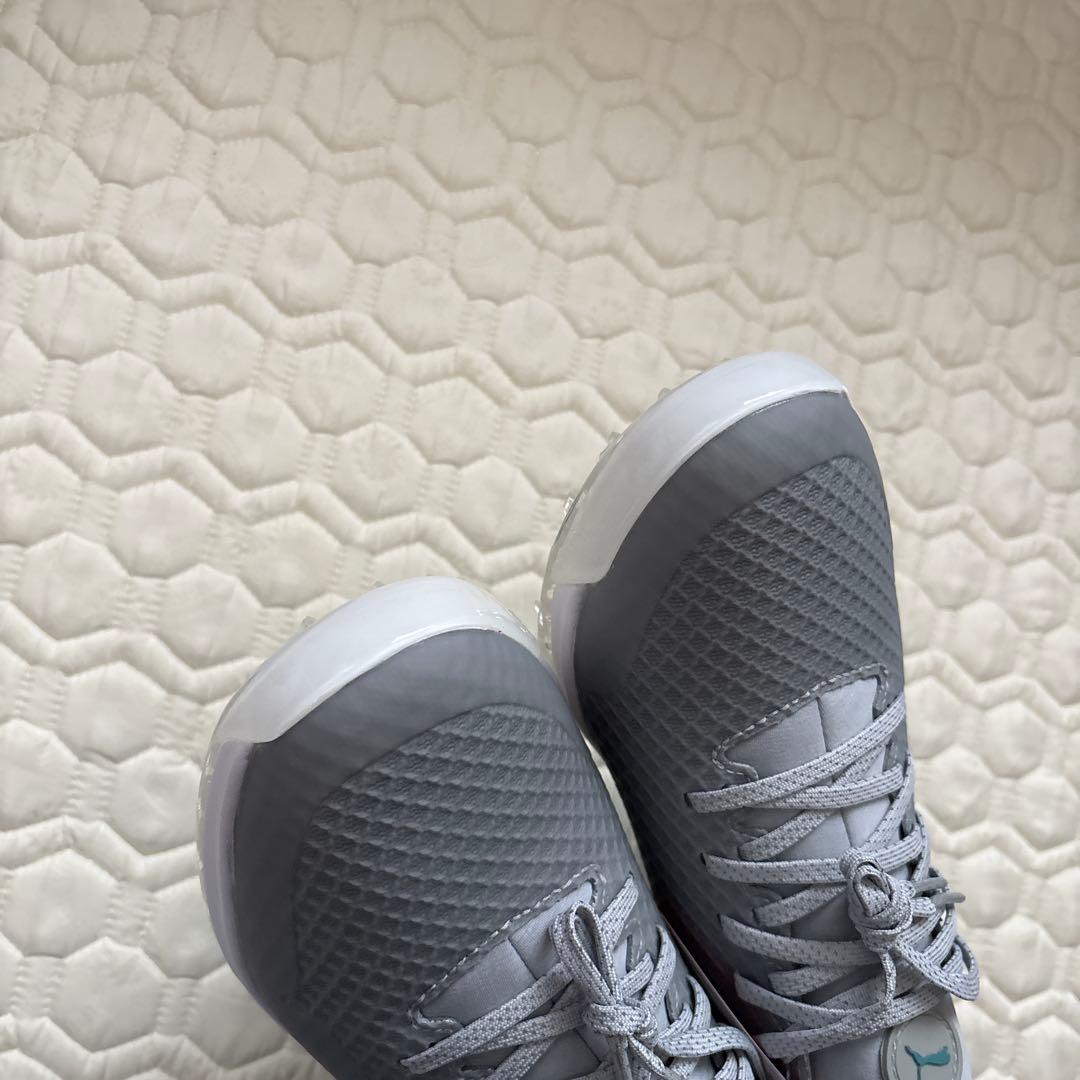 25cm 新品箱付き　プーマゴルフ　レディース　ゴルフシューズ　グレー