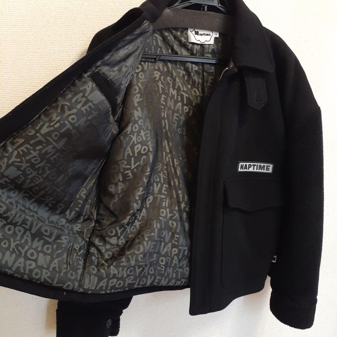 Naptime. Nissy 西島隆弘　ボアジャケット　ブラック Mサイズ