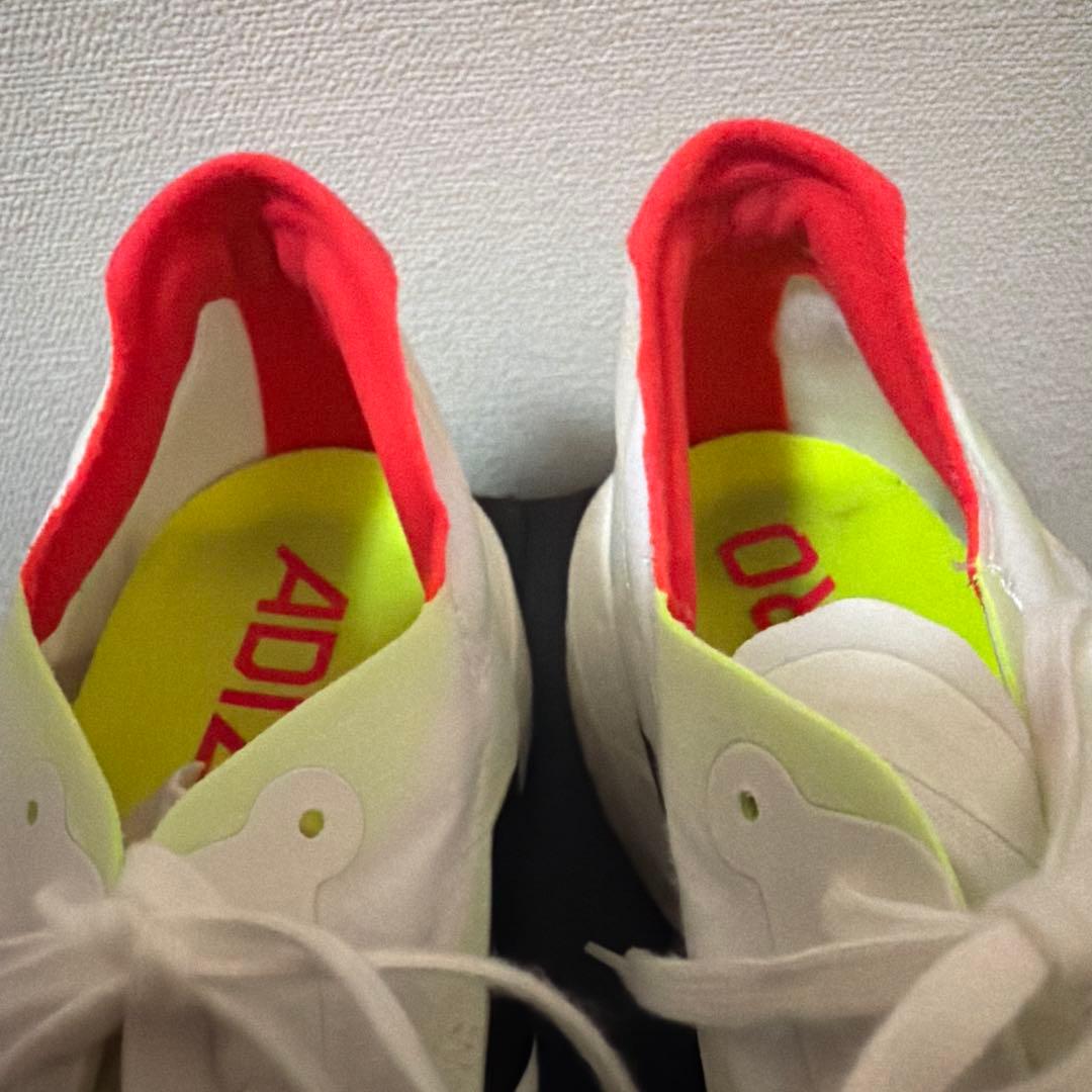 【美品✨】ADIZERO ADIOS PRO 4 ホワイト 27.5cm