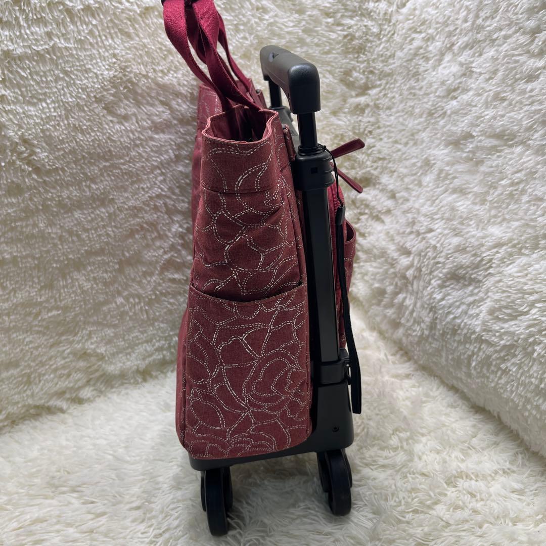 美品 SWANY キャリーバッグ フローロ 花柄 スワニー ピンク 4輪