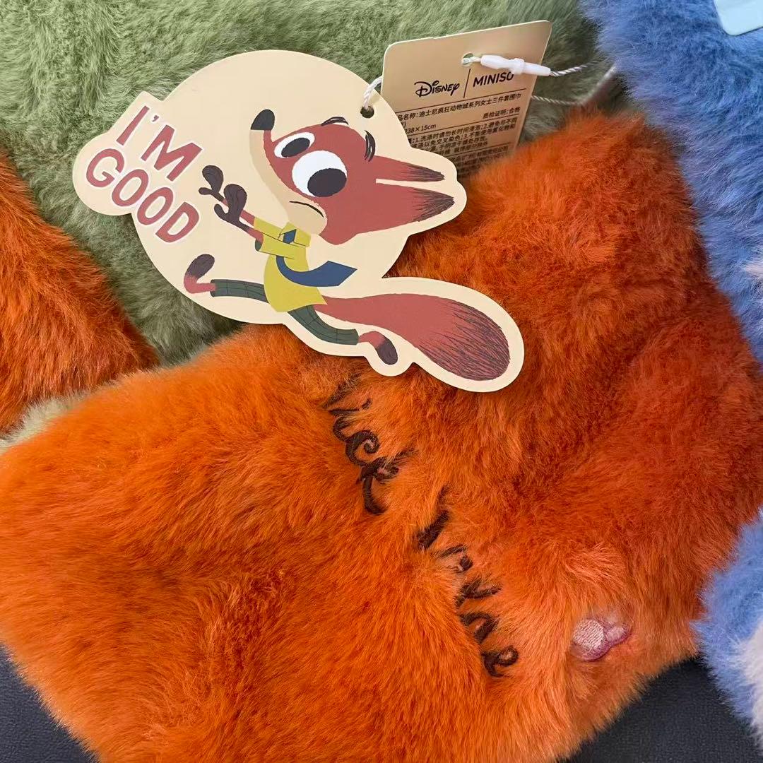 ズートピア ニック ジュディ ファンキャップ マフラー 2点セット　miniso