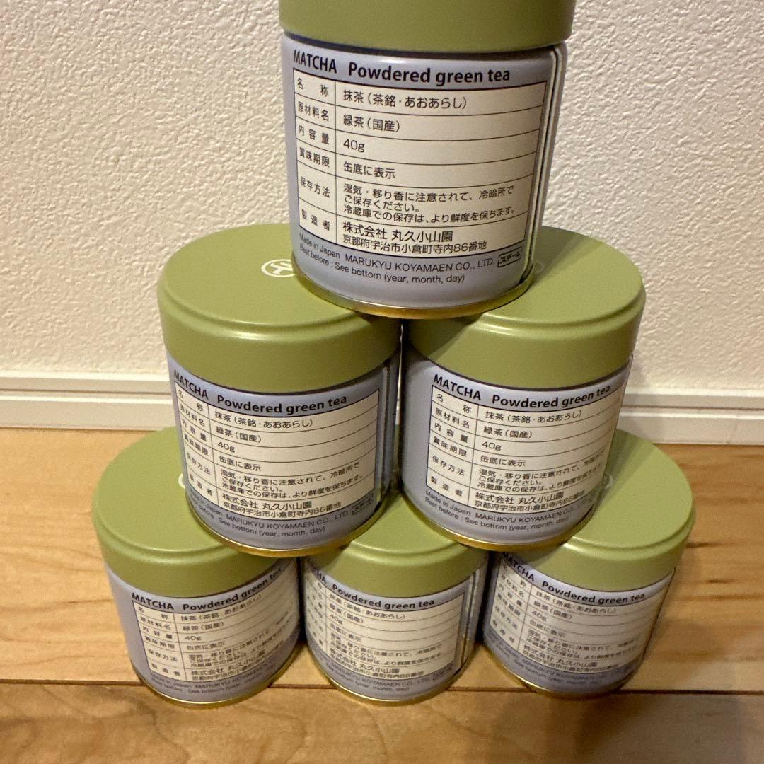 青嵐 抹茶 40g缶 6個セット