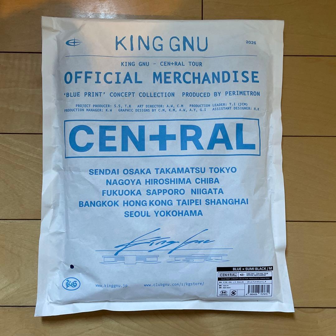 KING GNU L/S RAGLAN [ブルー/スミクロ] M