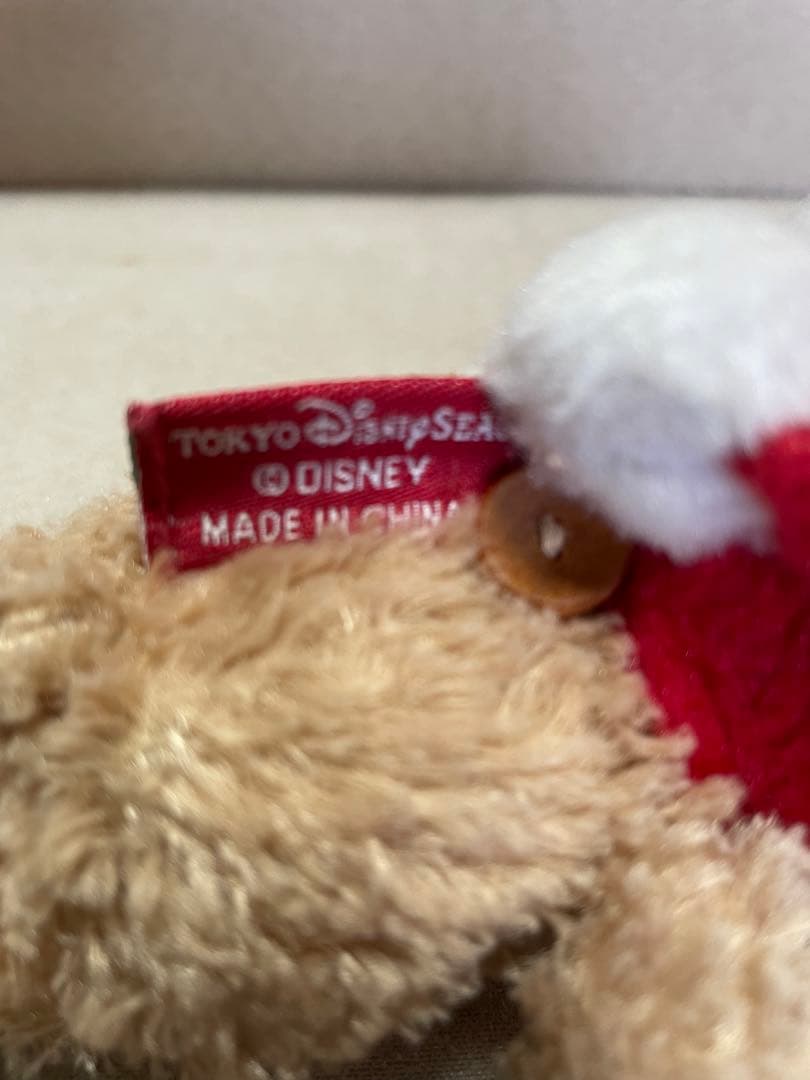 ディズニー　ダッフィー　赤ダグ　クリスマス限定　ストラップ