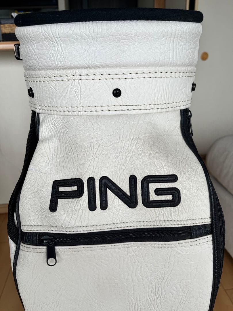 激レア！超美品！PING ピン　ヴィンテージ　キャディバッグ　レザー　激シブ希少