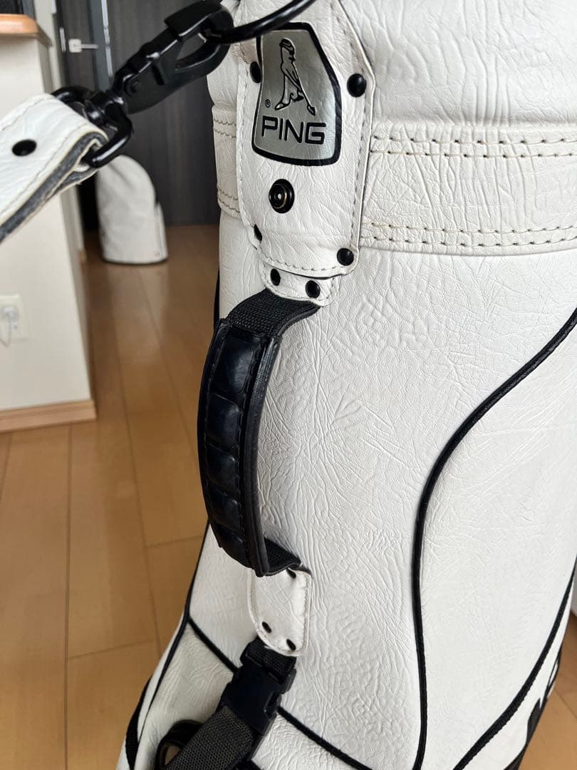 激レア！超美品！PING ピン　ヴィンテージ　キャディバッグ　レザー　激シブ希少
