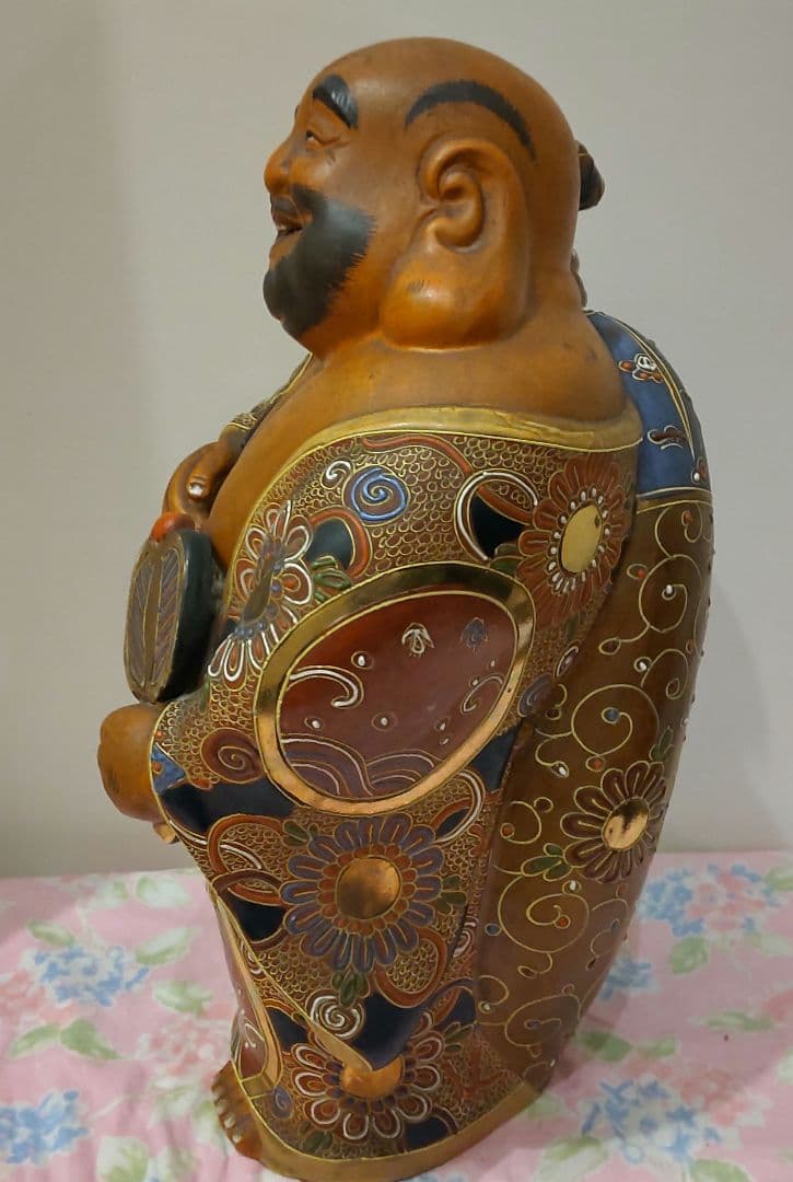 七福神 縁起物 布袋様 九谷焼 置物 布袋尊　骨董　年代物