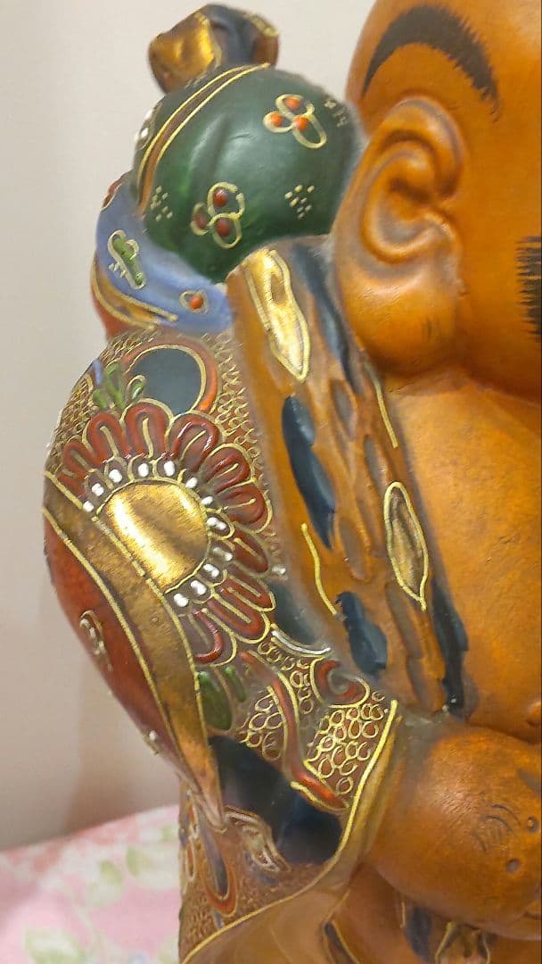 七福神 縁起物 布袋様 九谷焼 置物 布袋尊　骨董　年代物