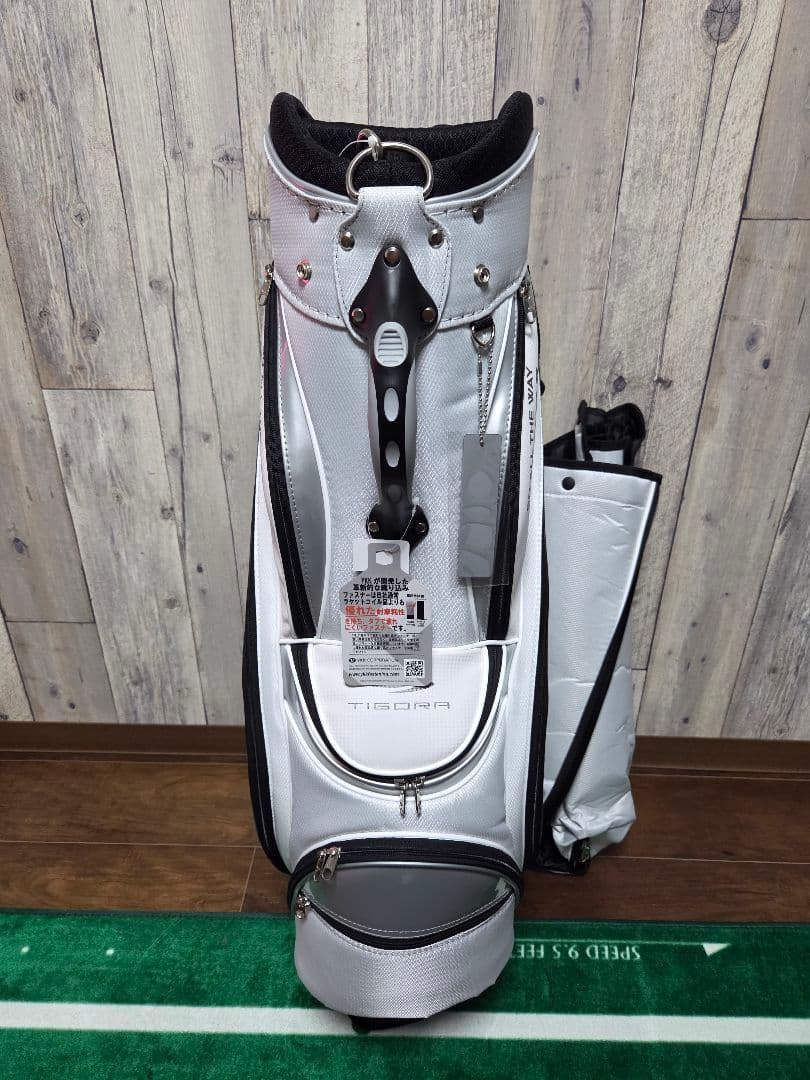 【未使用品】TIGORA ゴルフキャディバッグ ホワイト