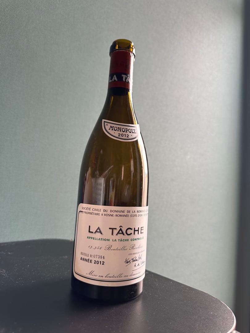 LA TÂCHE 2012年 赤ワイン 空き瓶